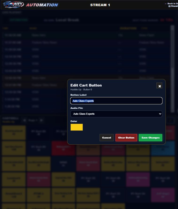 FAWD LLC Automation Cartwell Editor